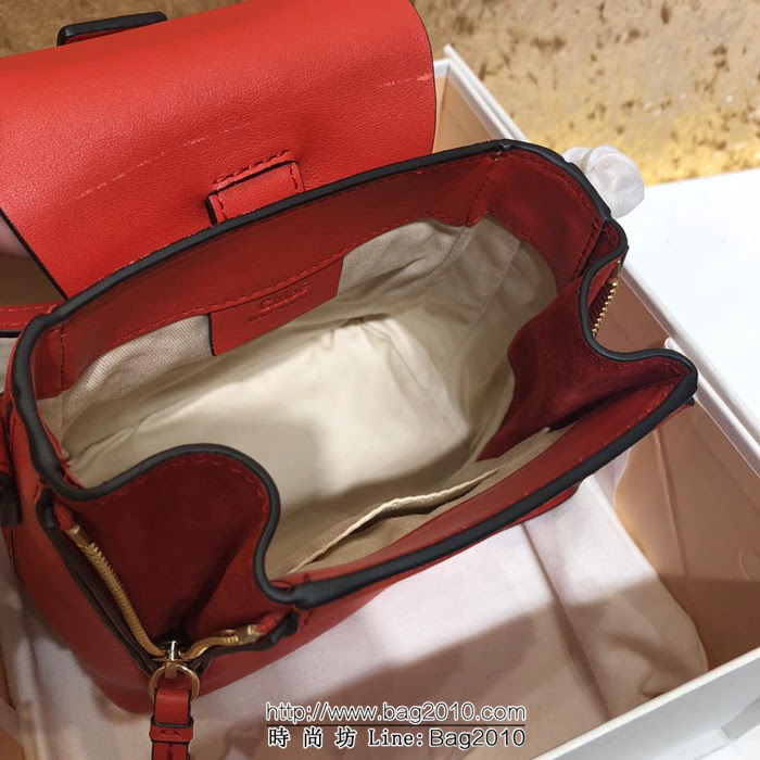 Chloe克洛伊 Chloe Faye backpack克洛伊 mini雙肩包 法國原廠牛皮搭配麂皮 1232  ypk1111